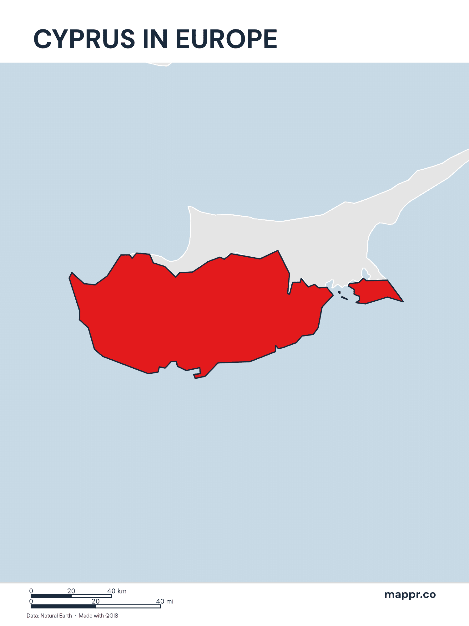 Cyprus Maps — Free Printable Maps of Cyprus | Mappr