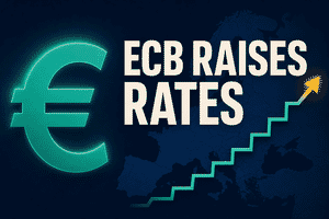 ECB raises interest rates for the first time in three years