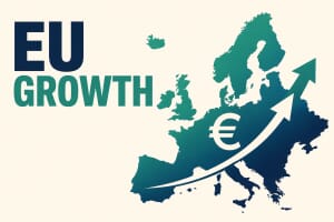 EU GDP growth and per capita income map 2025