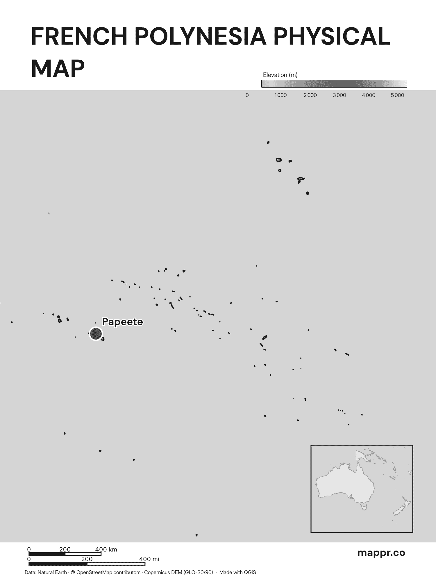 French Polynesia Maps — Free Printable Maps | Mappr