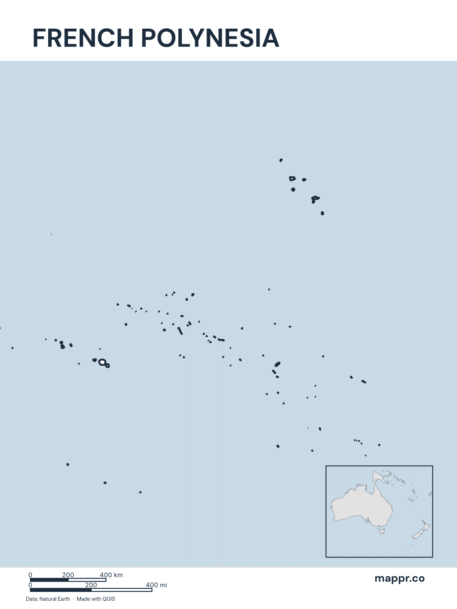 French Polynesia Maps — Free Printable Maps | Mappr
