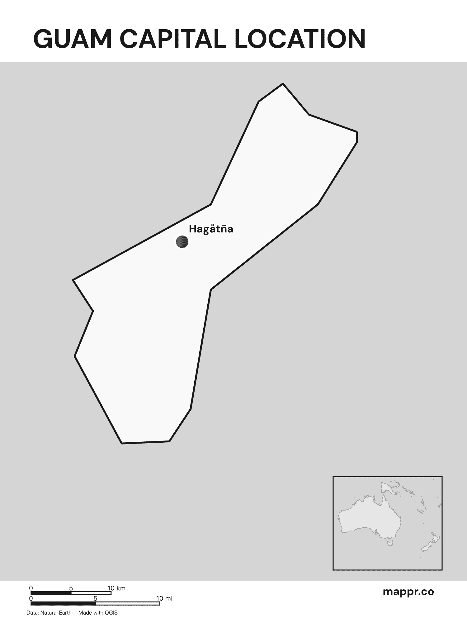 Guam Maps — Free Printable Maps of Guam | Mappr