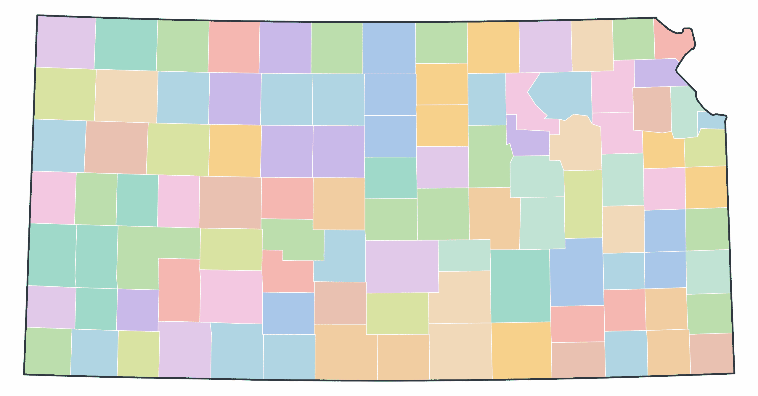 Kansas Blank Maps