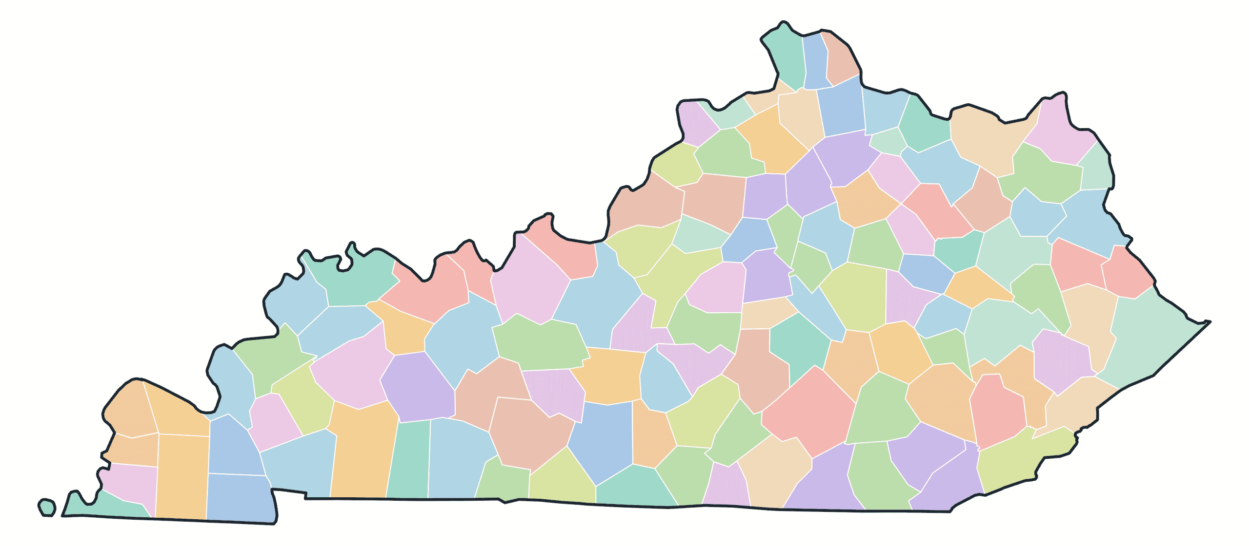 Kentucky Blank Maps