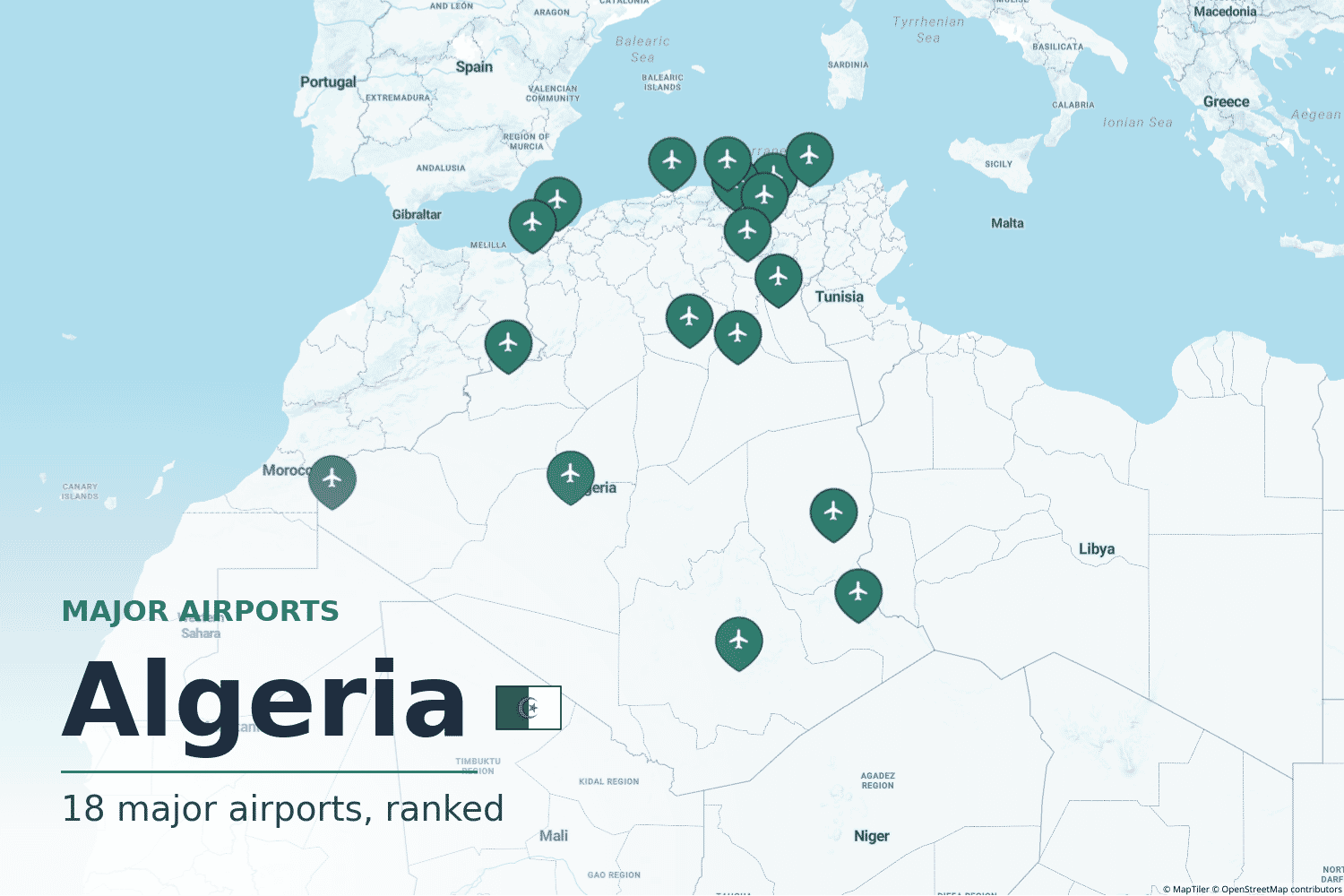 Major Airports in Algeria