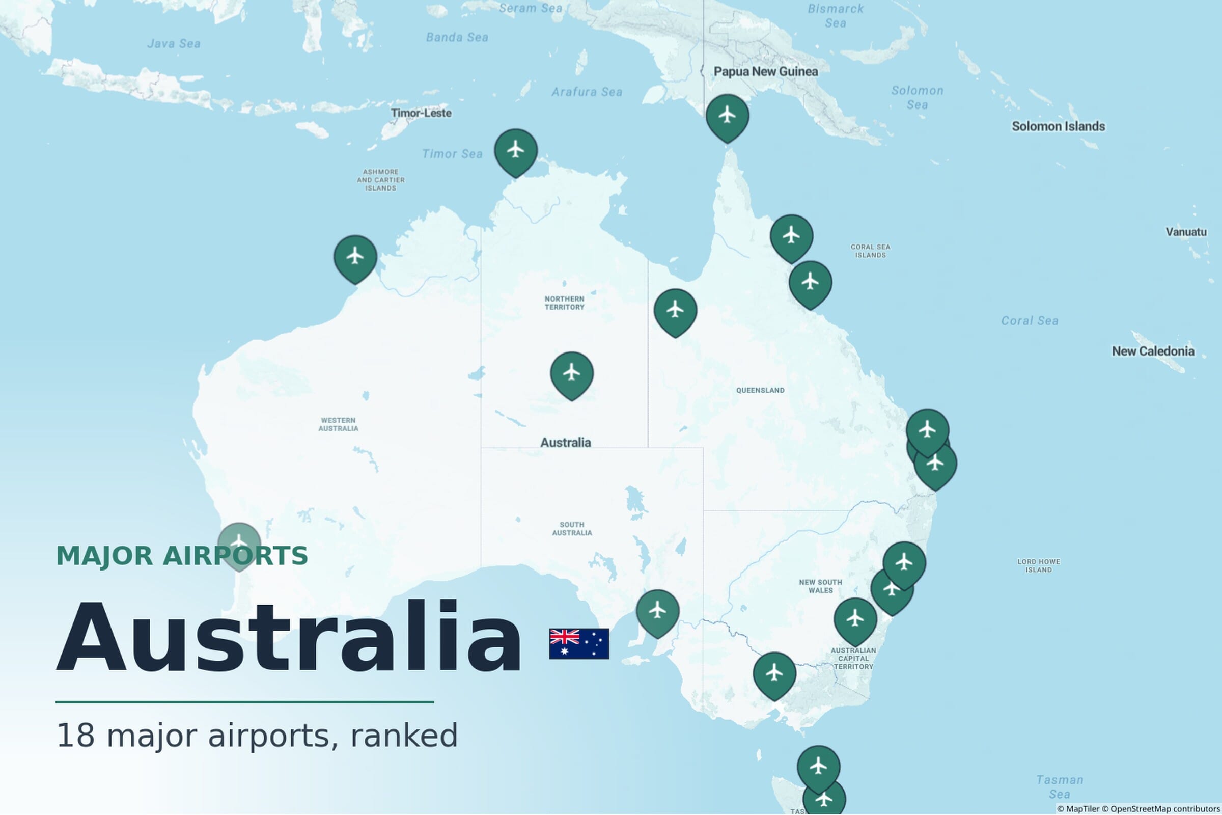 Major Airports in Australia