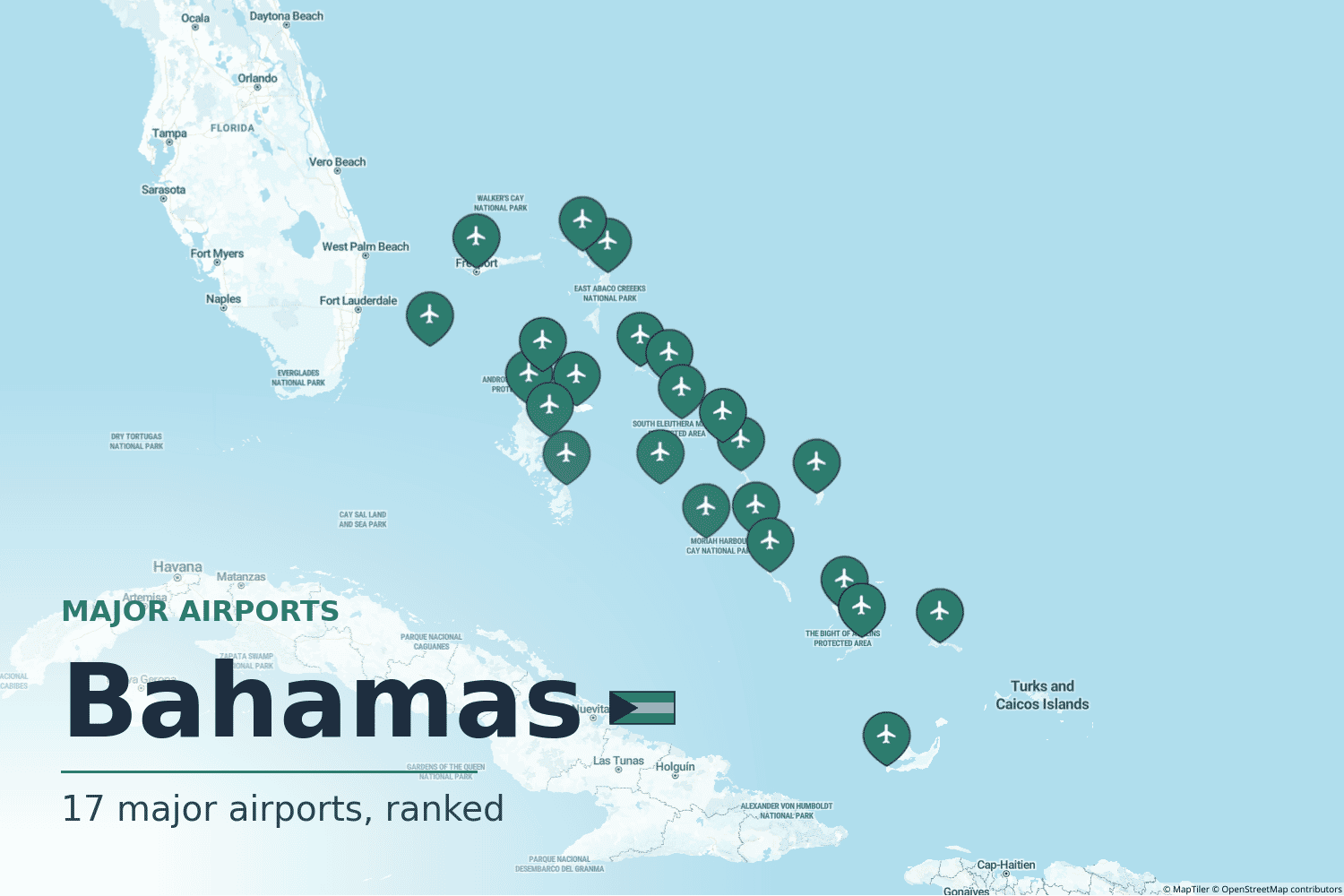 Major Airports in the Bahamas