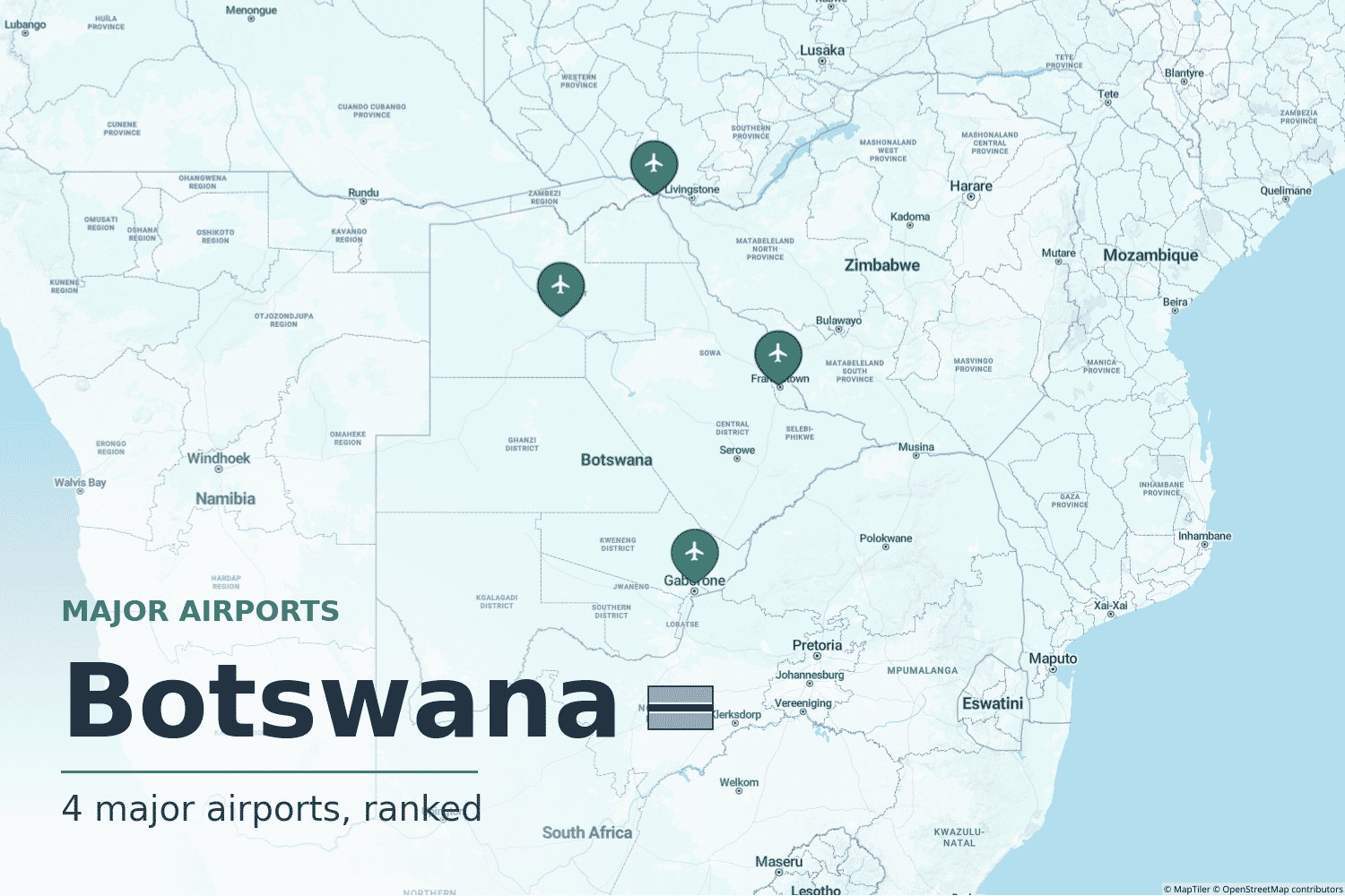 Major Airports in Botswana
