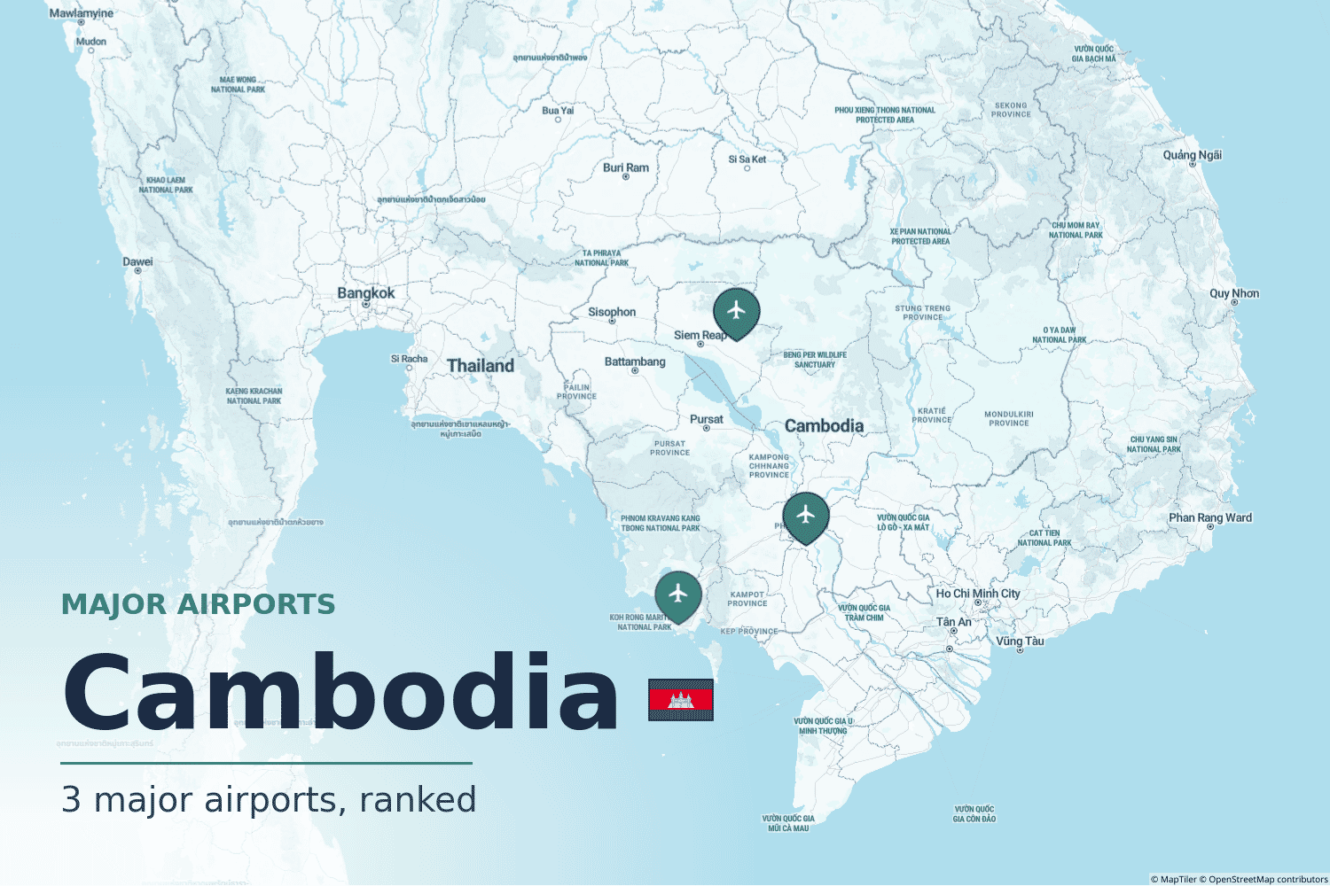 Major Airports in Cambodia