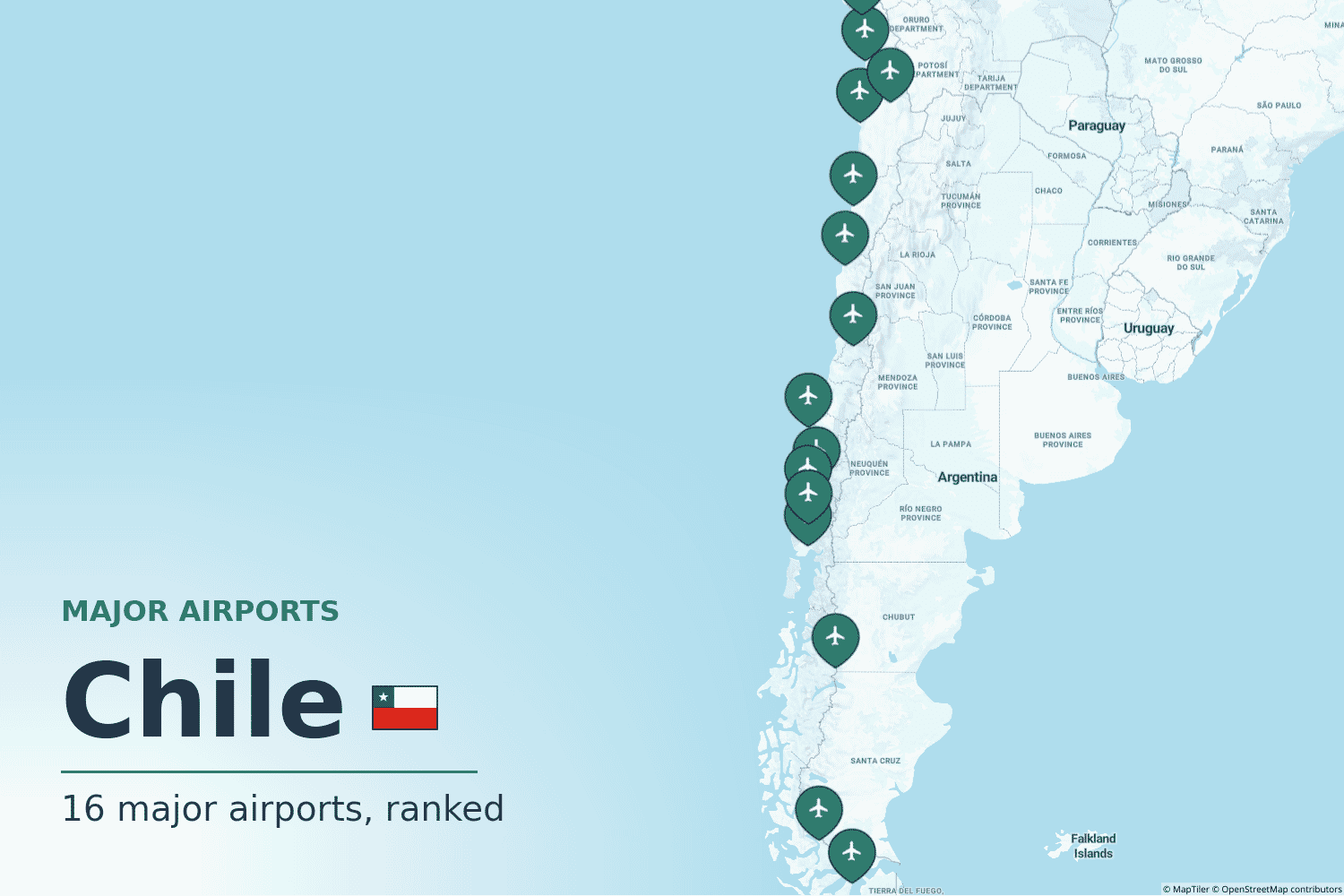 Major Airports in Chile