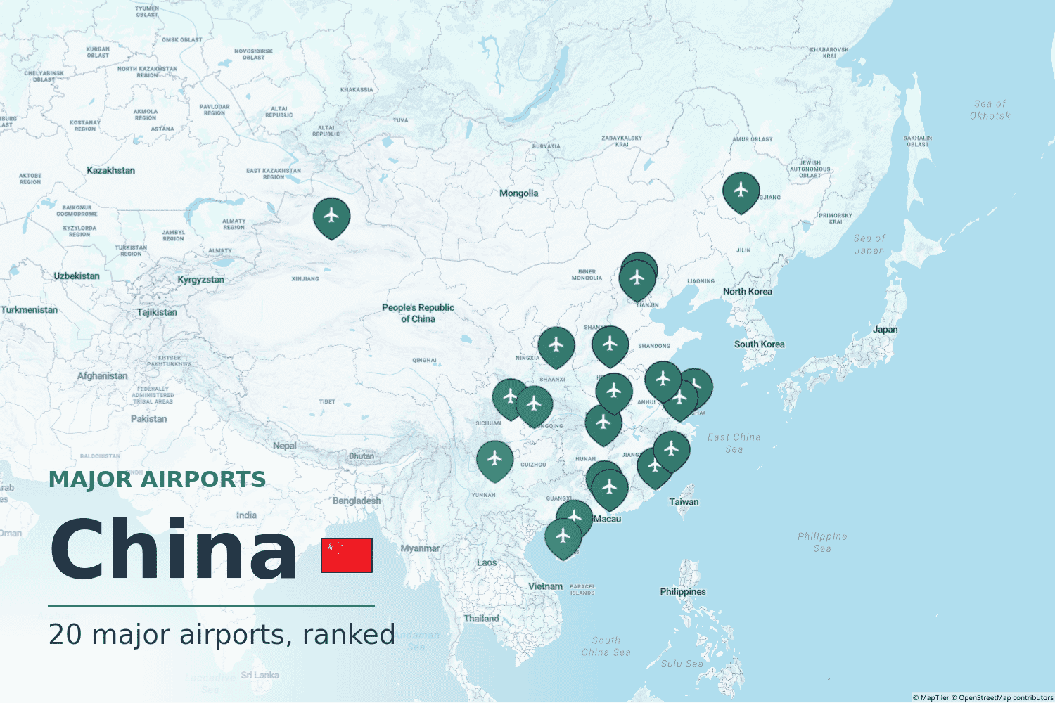 Major Airports in China