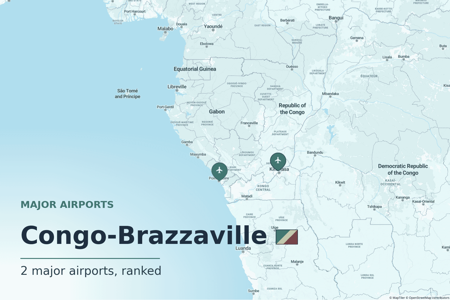 Major Airports in the Republic of the Congo