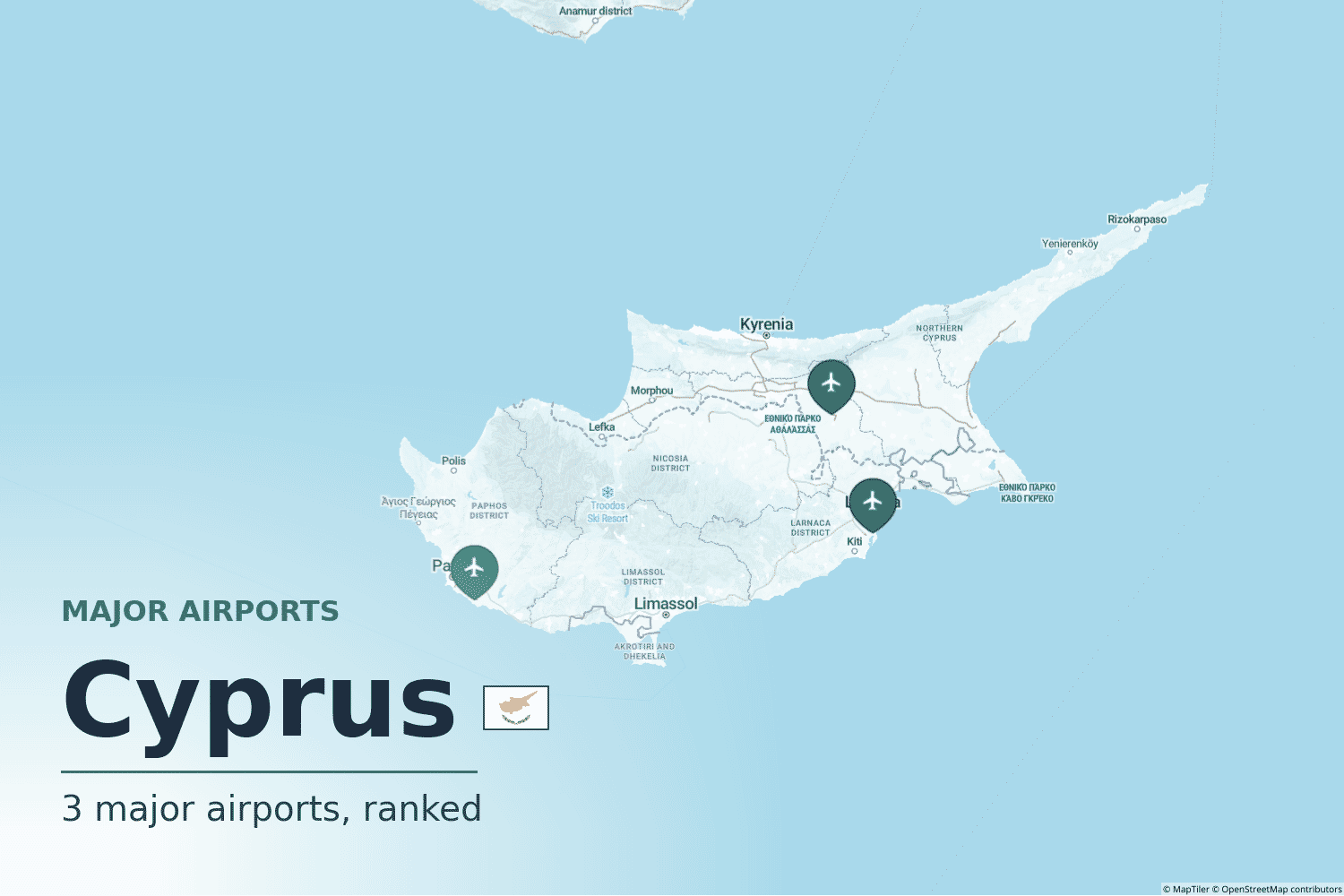 Major Airports in Cyprus