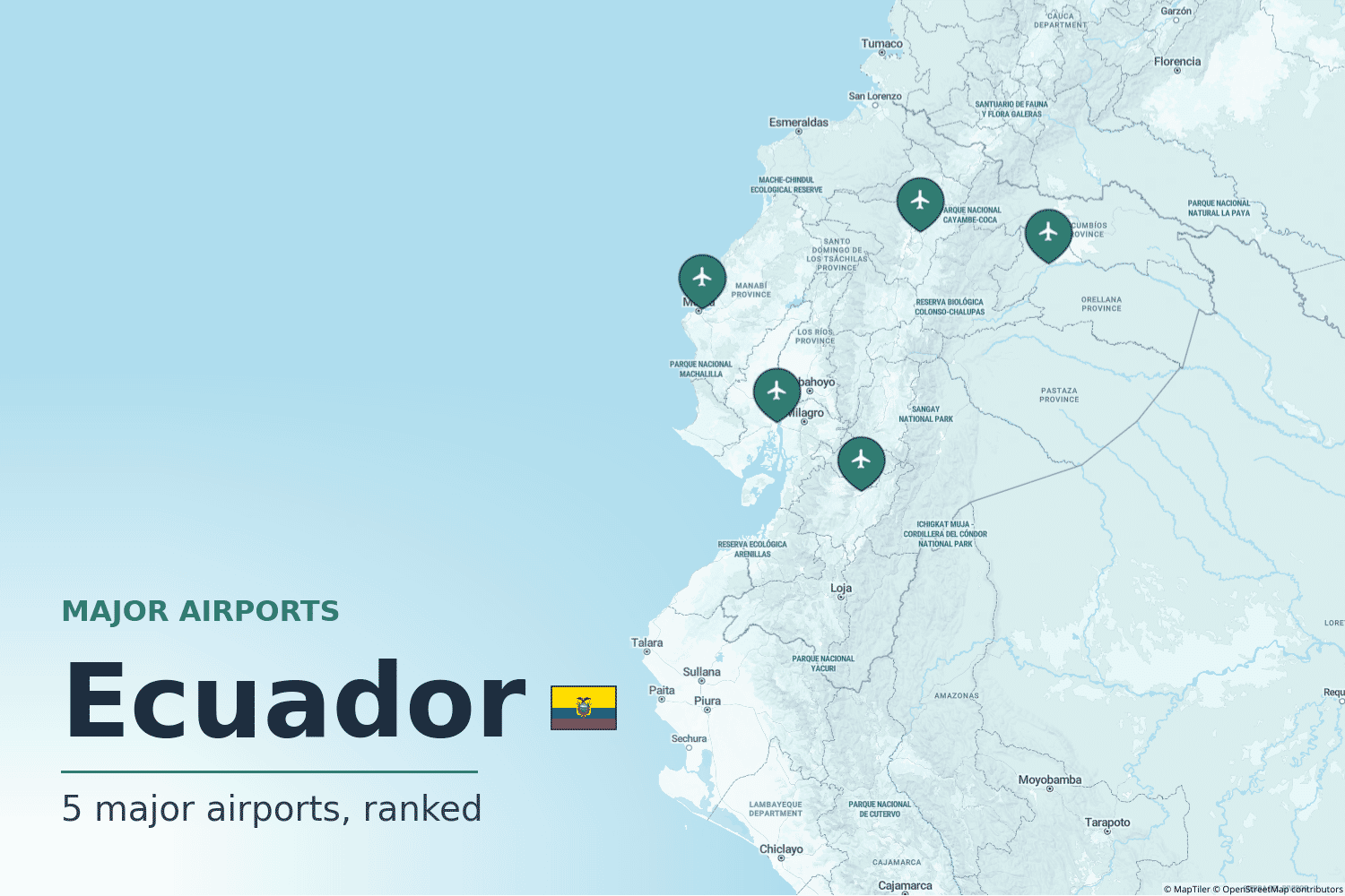 Major Airports in Ecuador