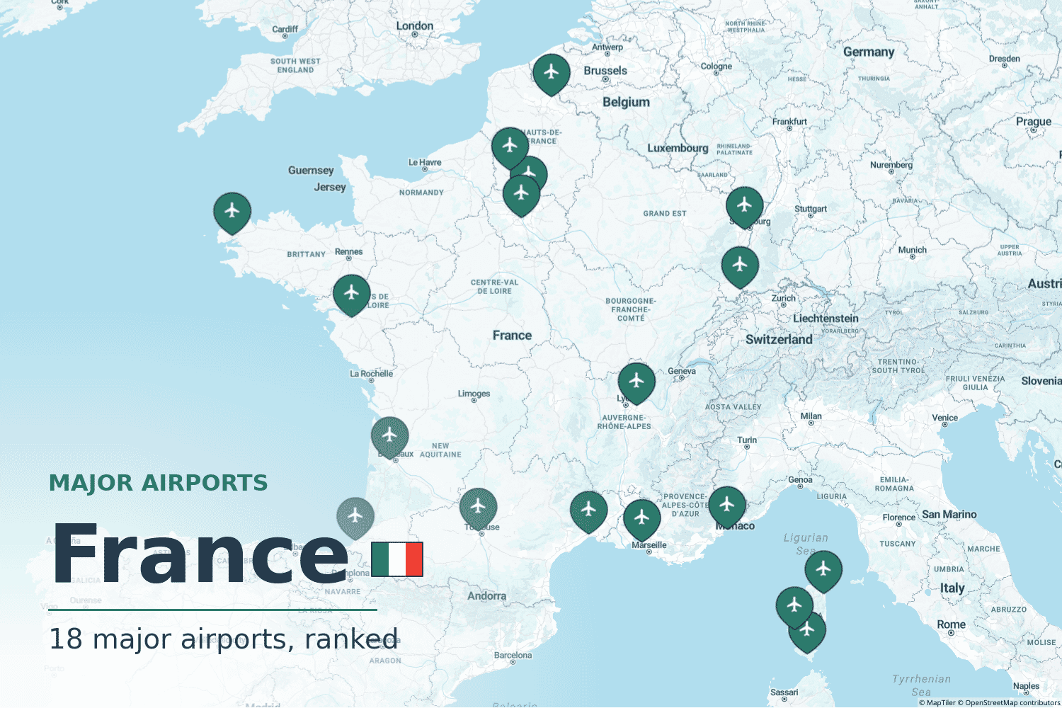 Major Airports in France