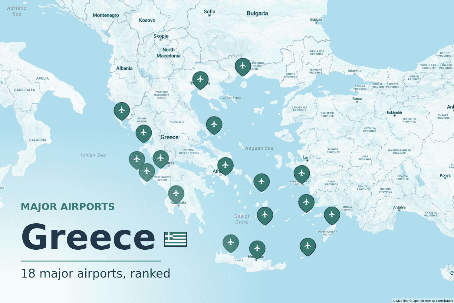 Major Airports in Greece