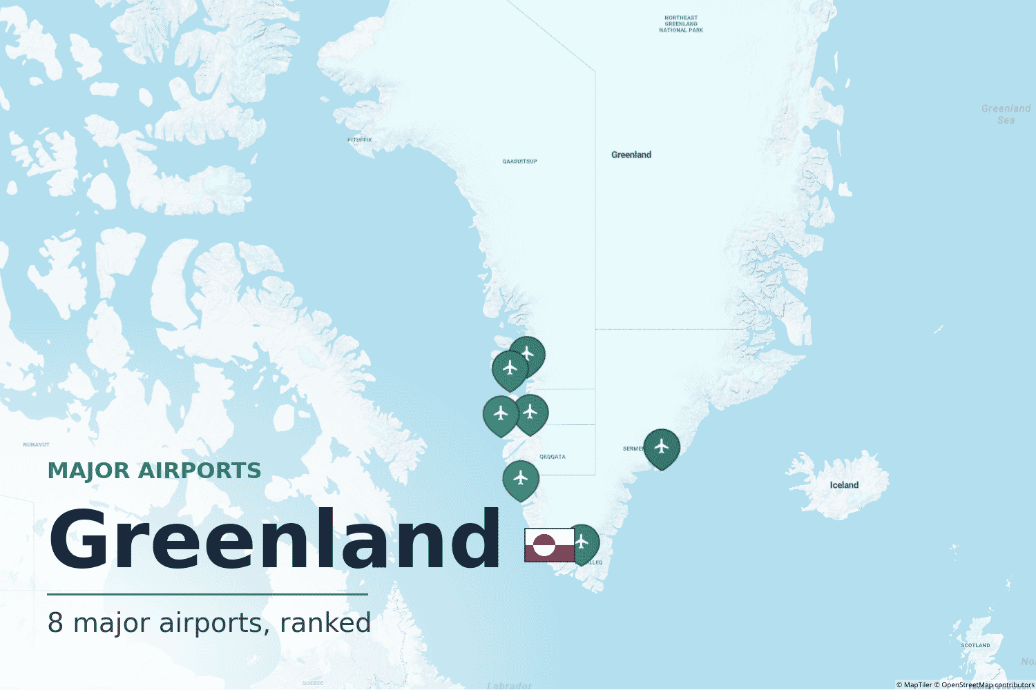 Major Airports in Greenland