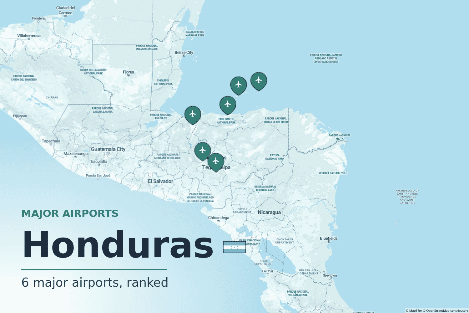 Major Airports in Honduras