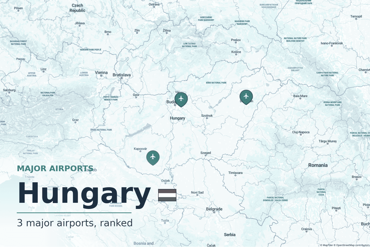 Major Airports in Hungary