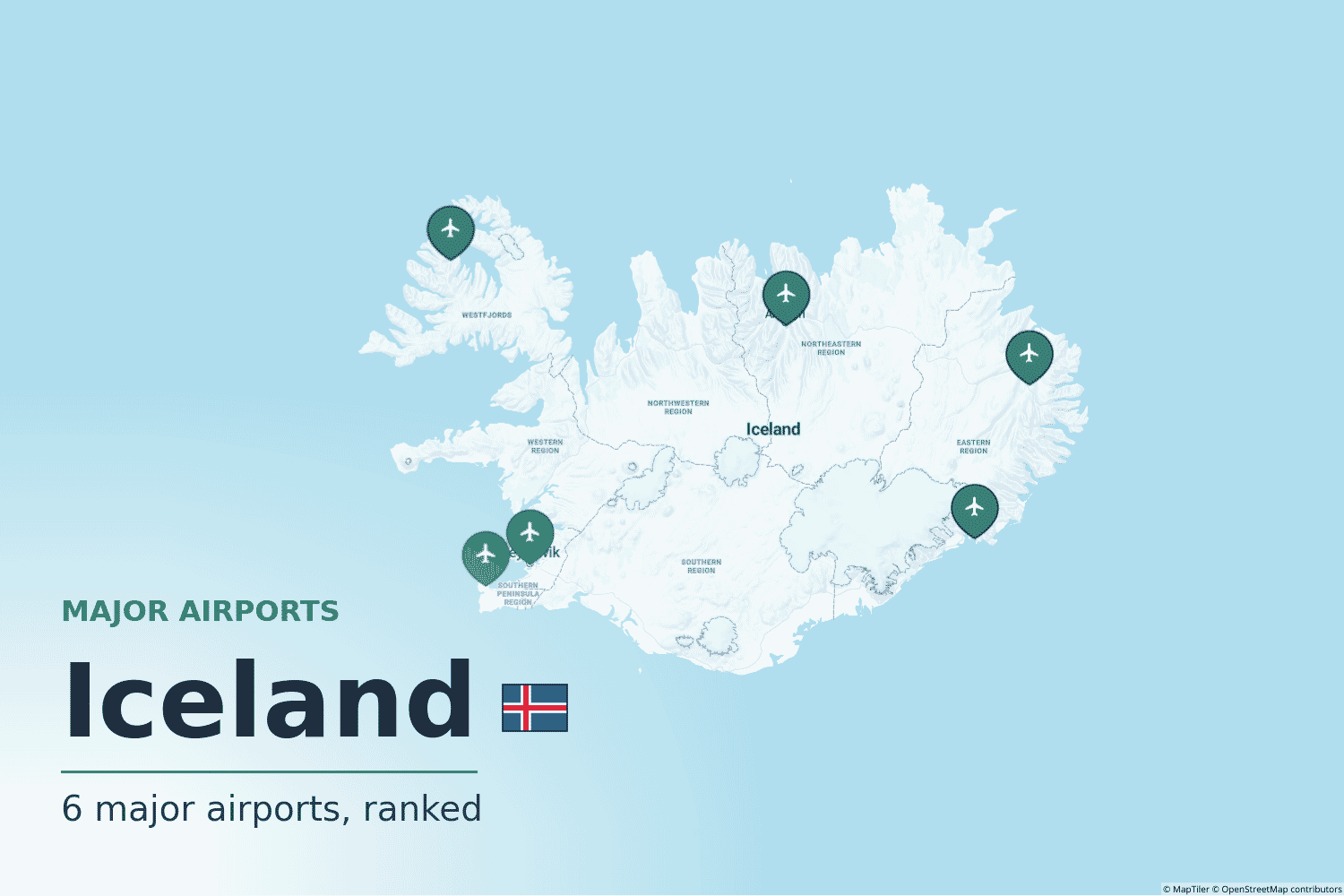 Major Airports in Iceland