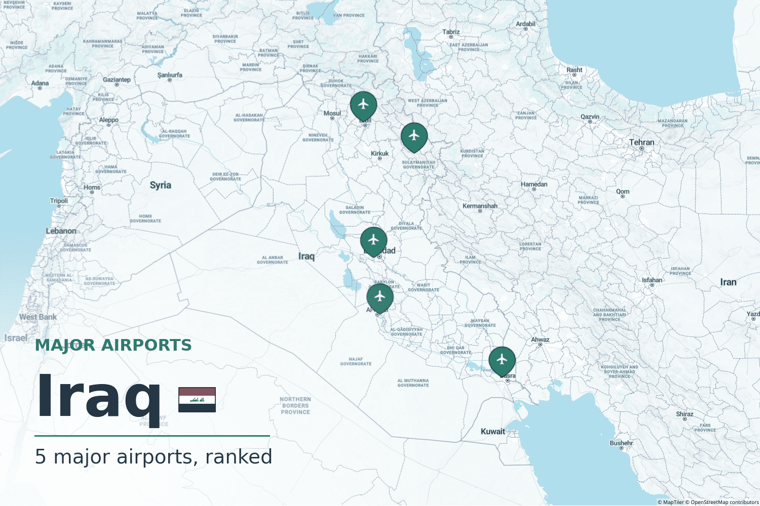Major Airports in Iraq