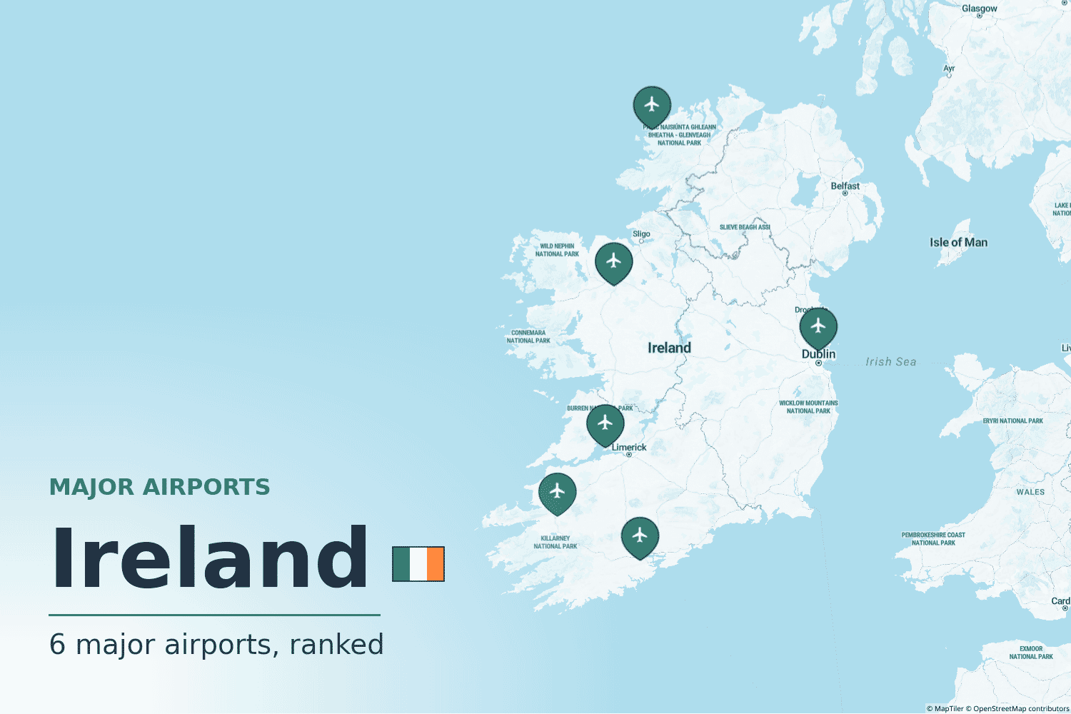 Major Airports in Ireland