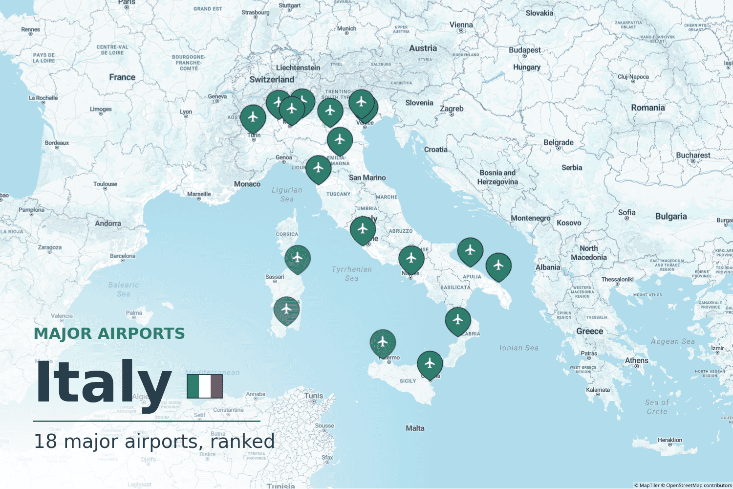 Major Airports in Italy