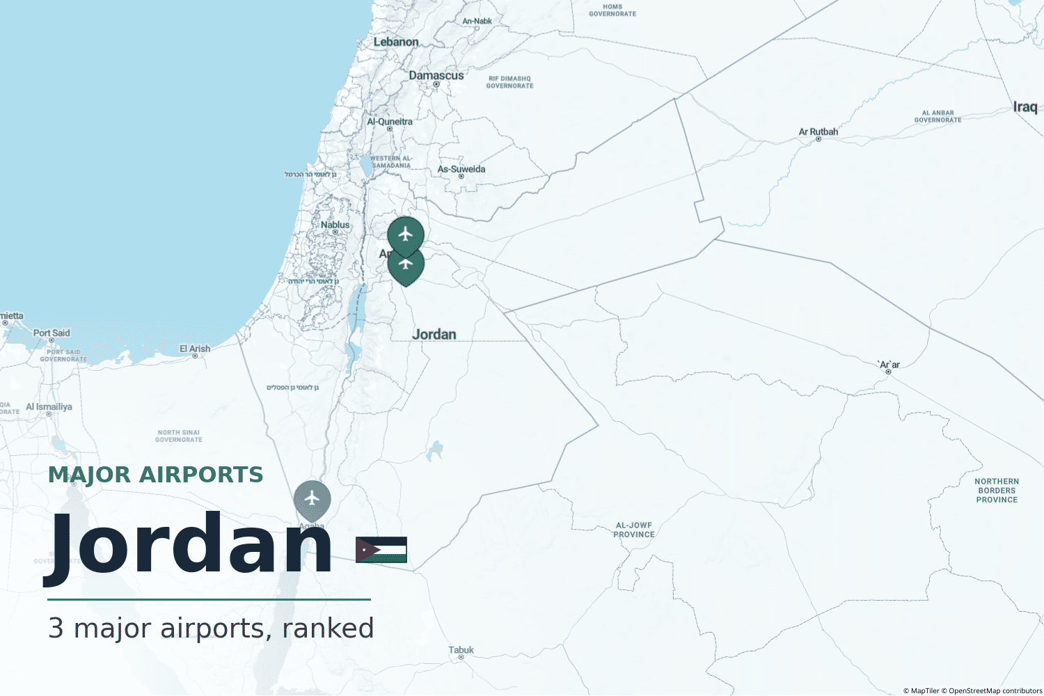 Major Airports in Jordan