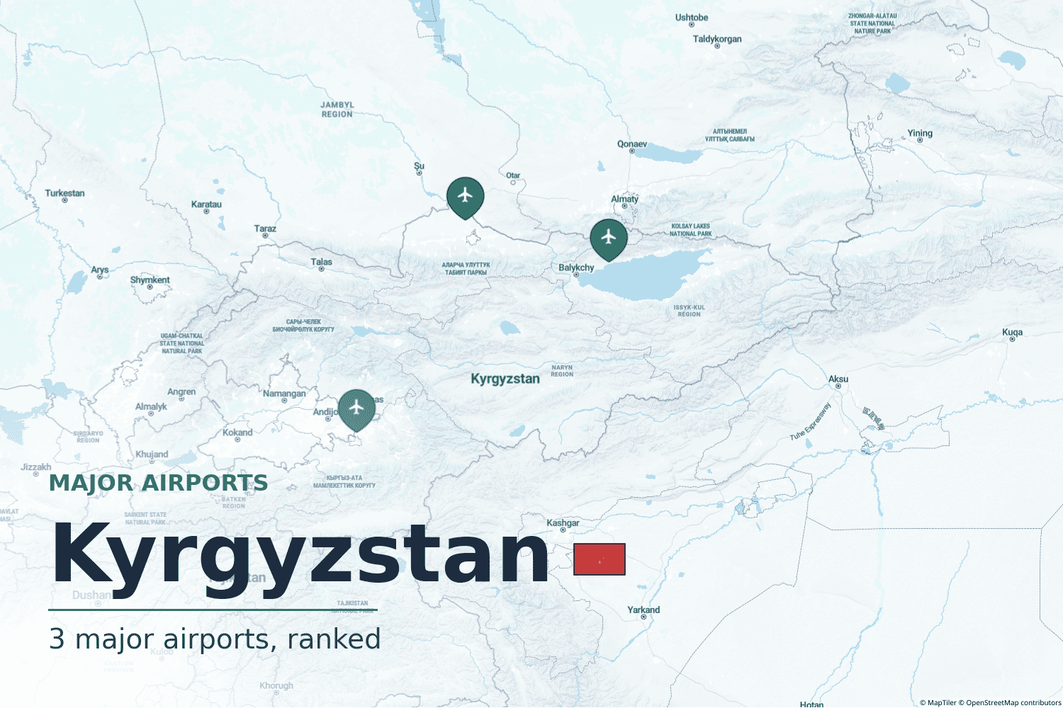 Major Airports in Kyrgyzstan