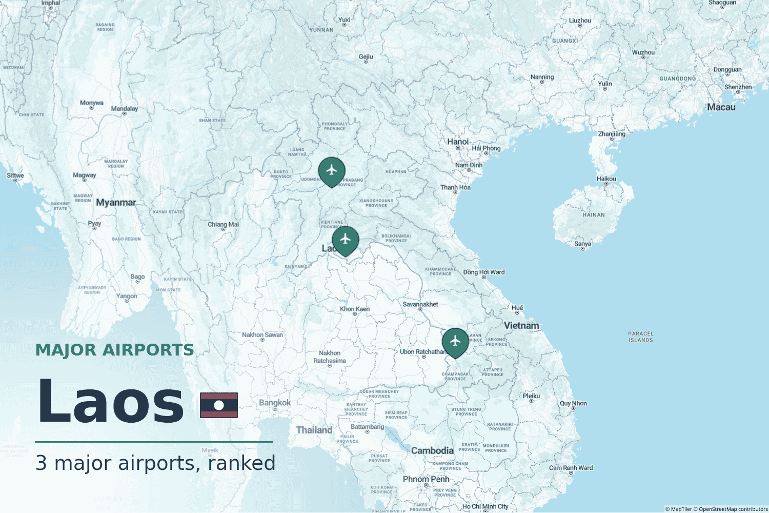 Major Airports in Laos