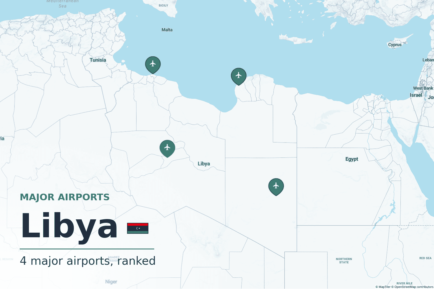 Major Airports in Libya