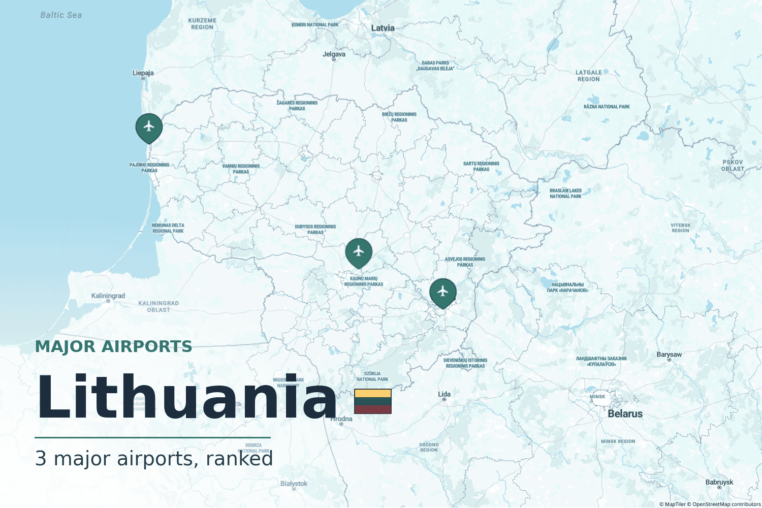 Major Airports in Lithuania