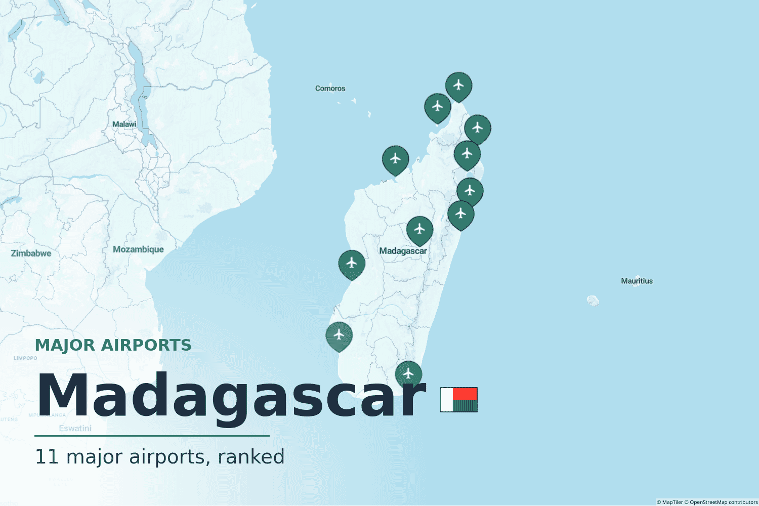Major Airports in Madagascar