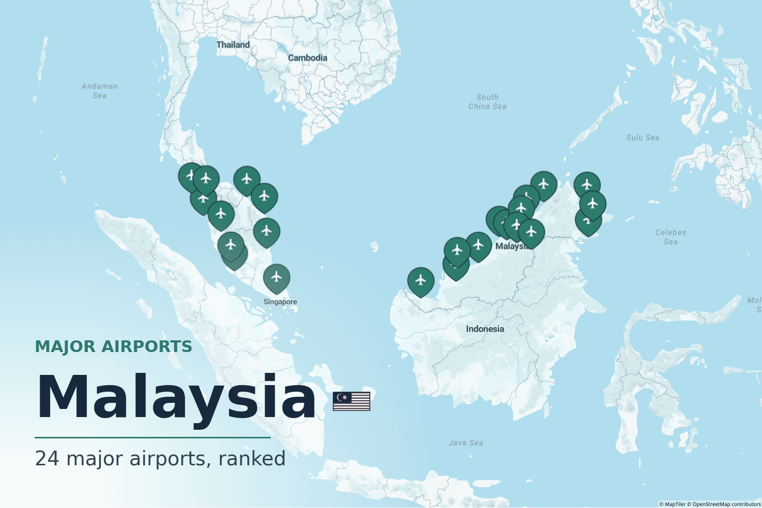 Major Airports in Malaysia