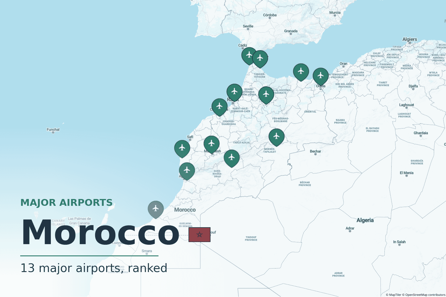 Major Airports in Morocco