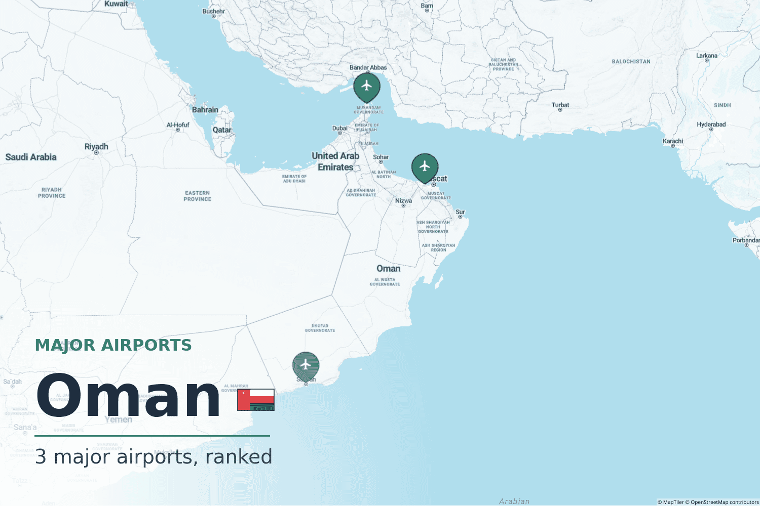 Major Airports in Oman