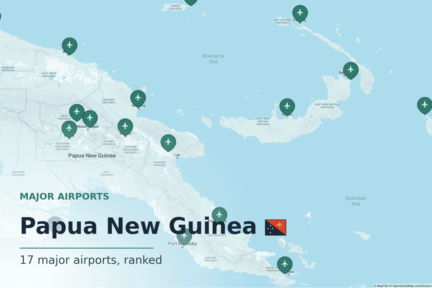 Major Airports in Papua New Guinea