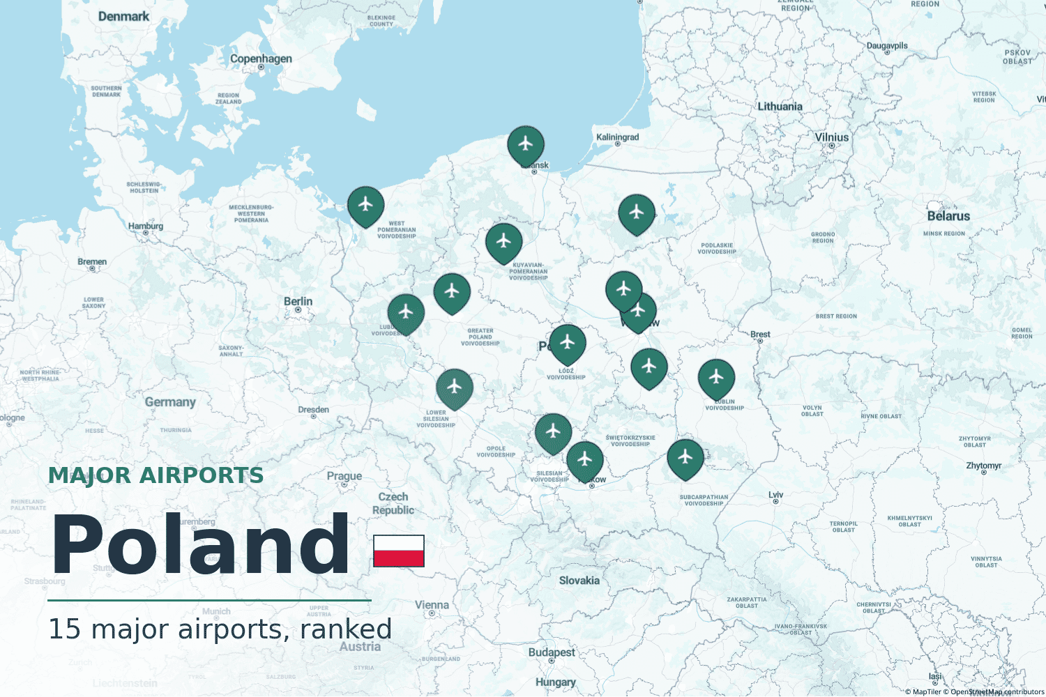 Major Airports in Poland