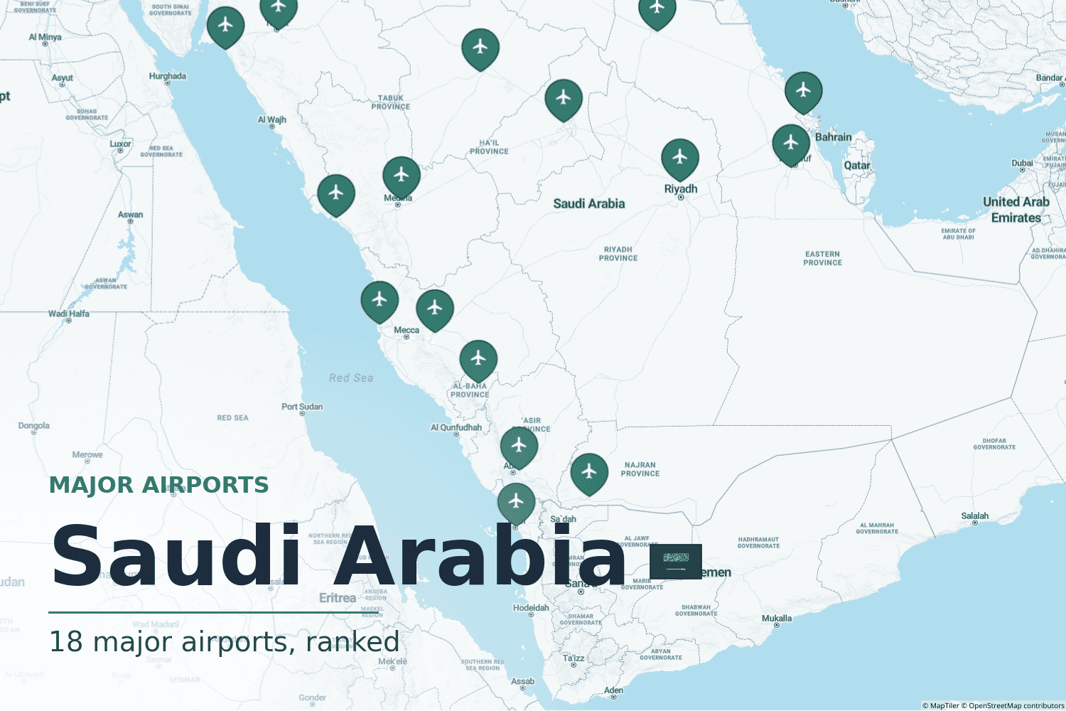 Major Airports in Saudi Arabia