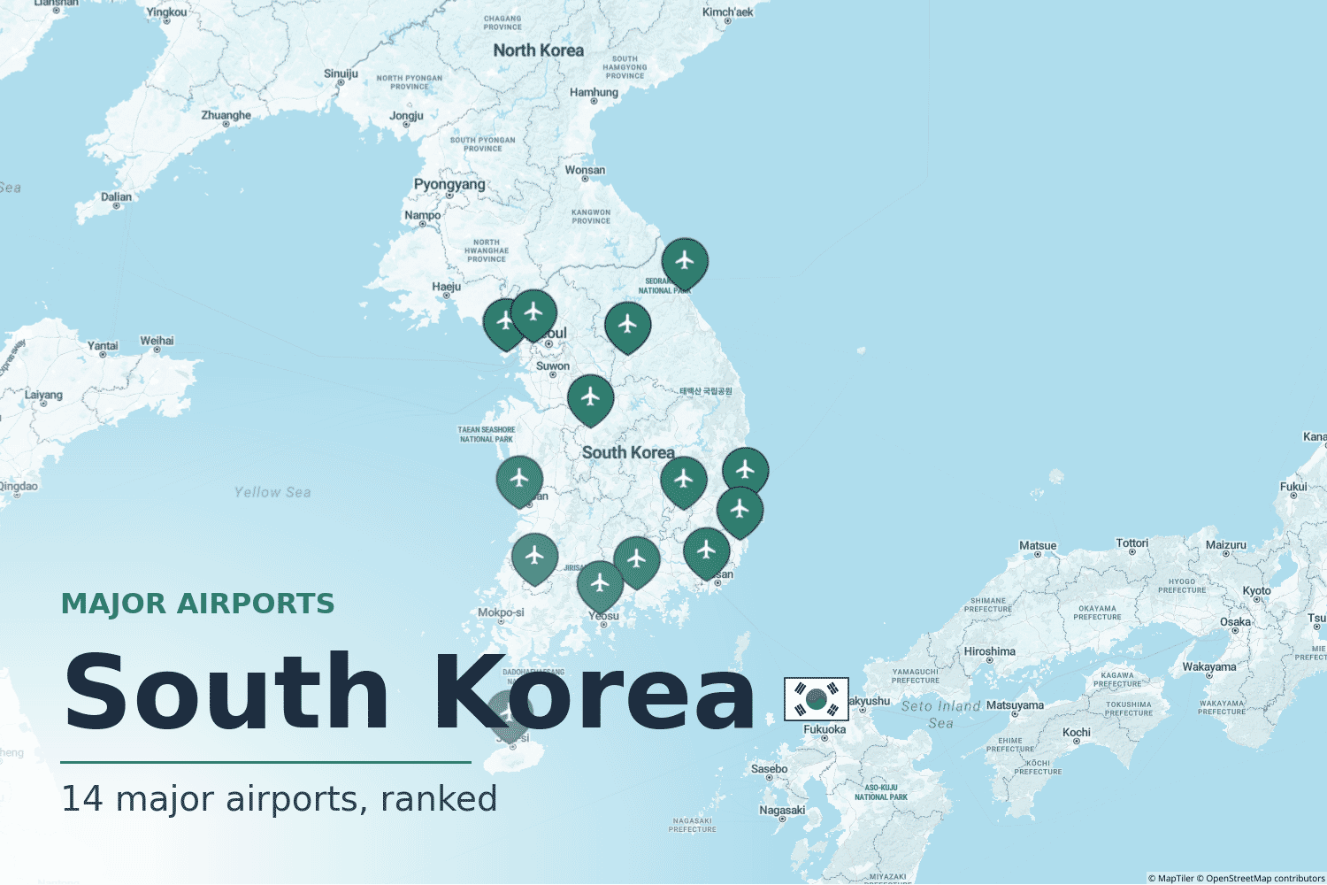 Major Airports in South Korea