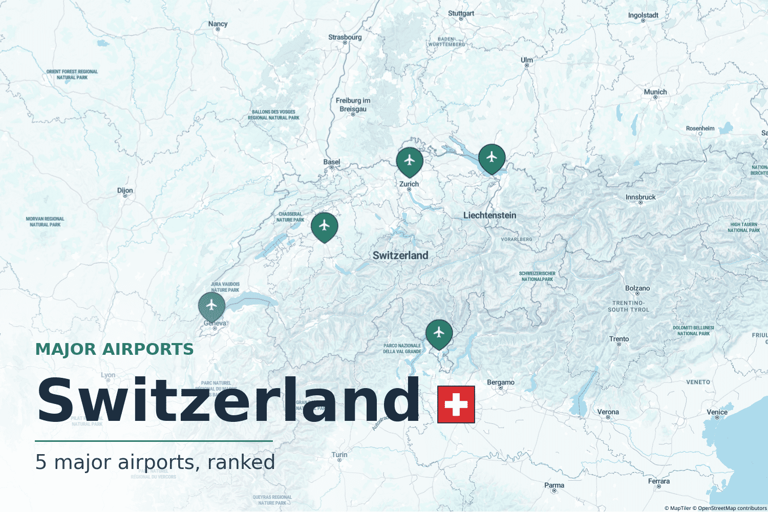 Major Airports in Switzerland