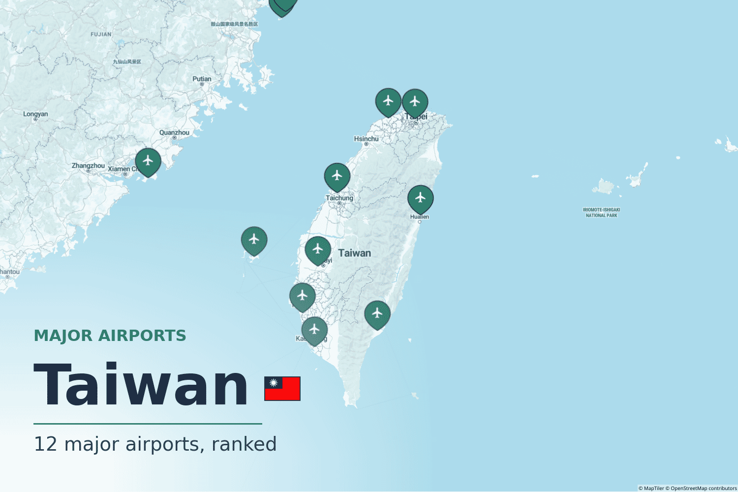 Major Airports in Taiwan