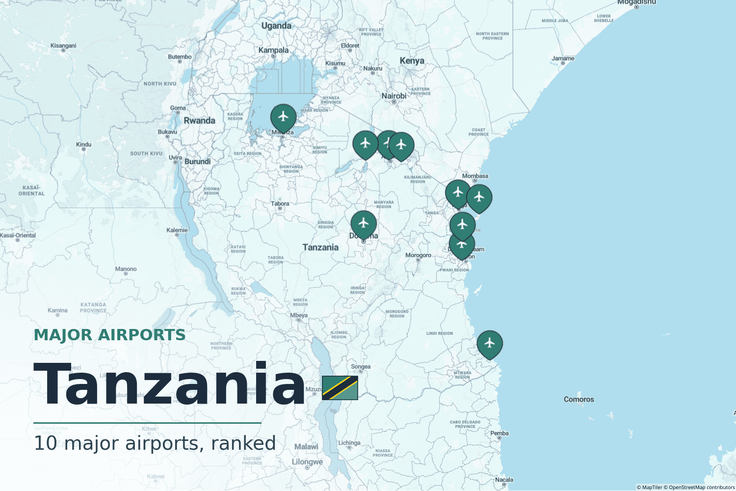Major Airports in Tanzania