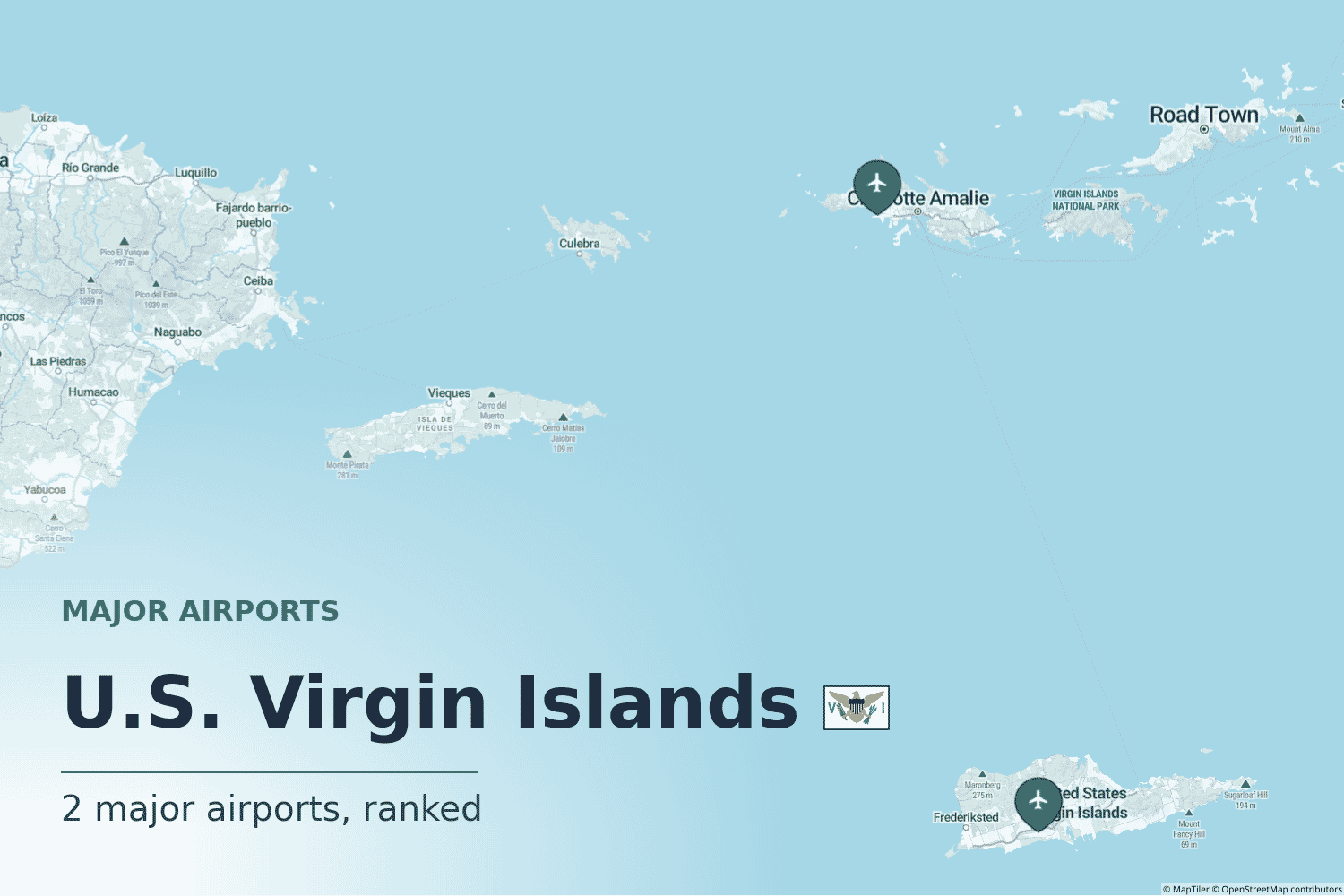 Major Airports in the U.S. Virgin Islands