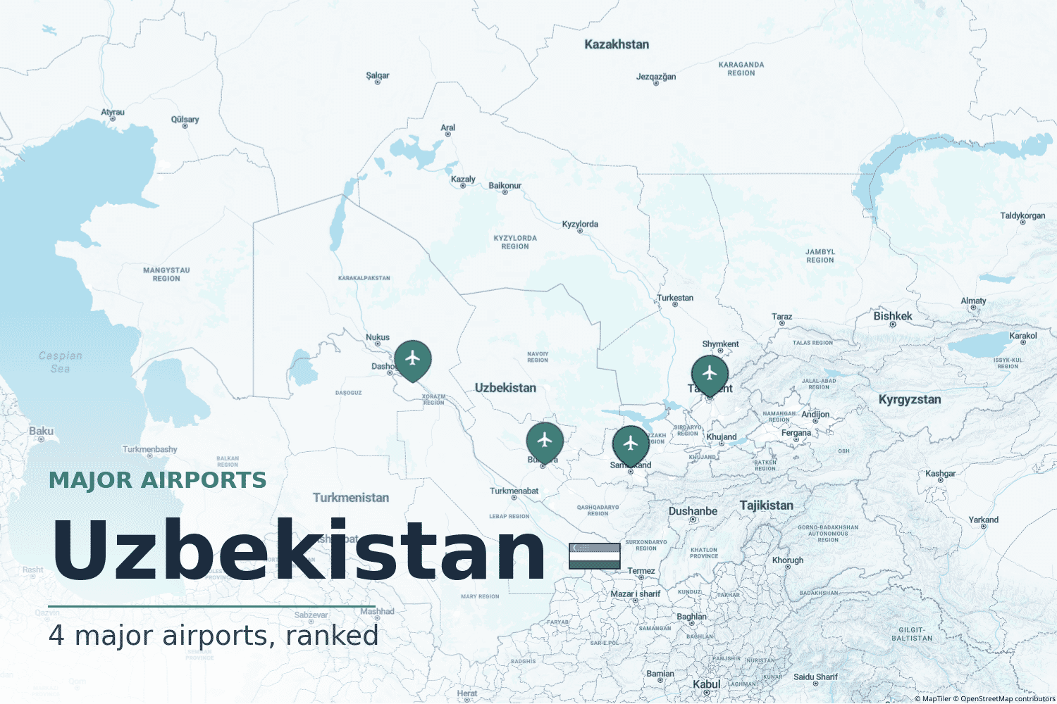 Major Airports in Uzbekistan