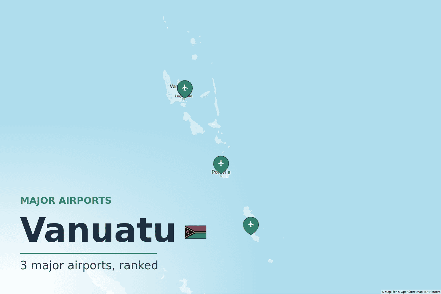 Major Airports in Vanuatu