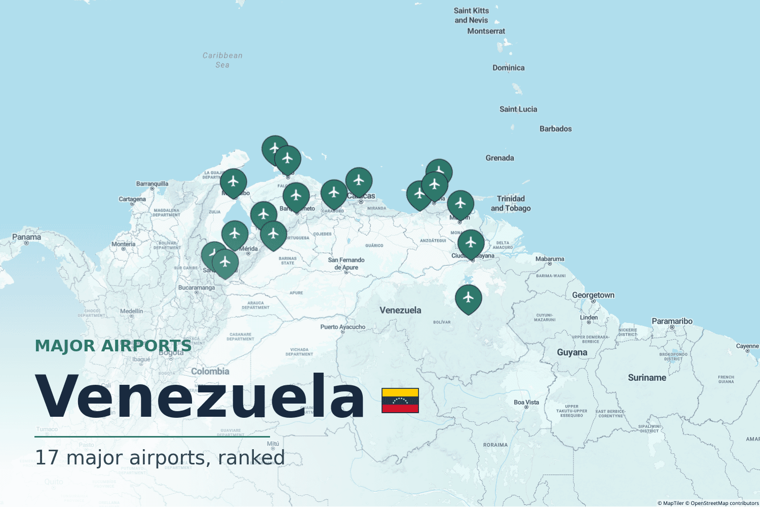 Major Airports in Venezuela