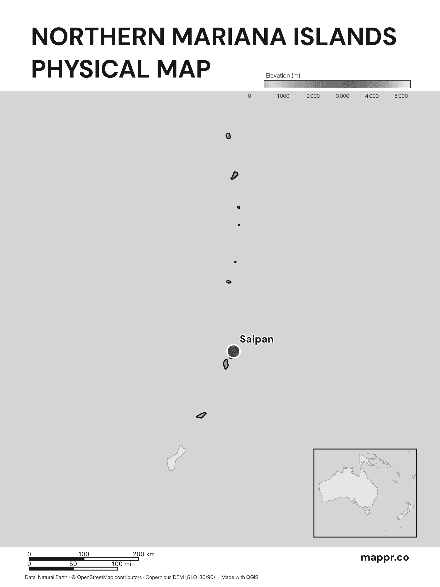 Northern Mariana Islands Maps — Free Printable Maps | Mappr