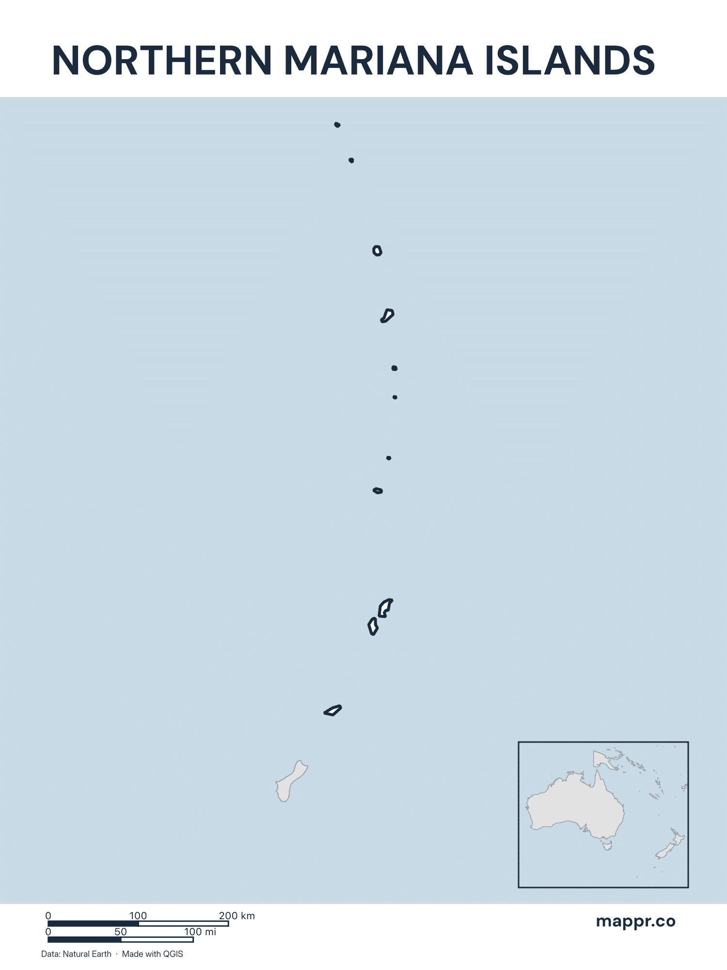 Northern Mariana Islands Maps — Free Printable Maps | Mappr