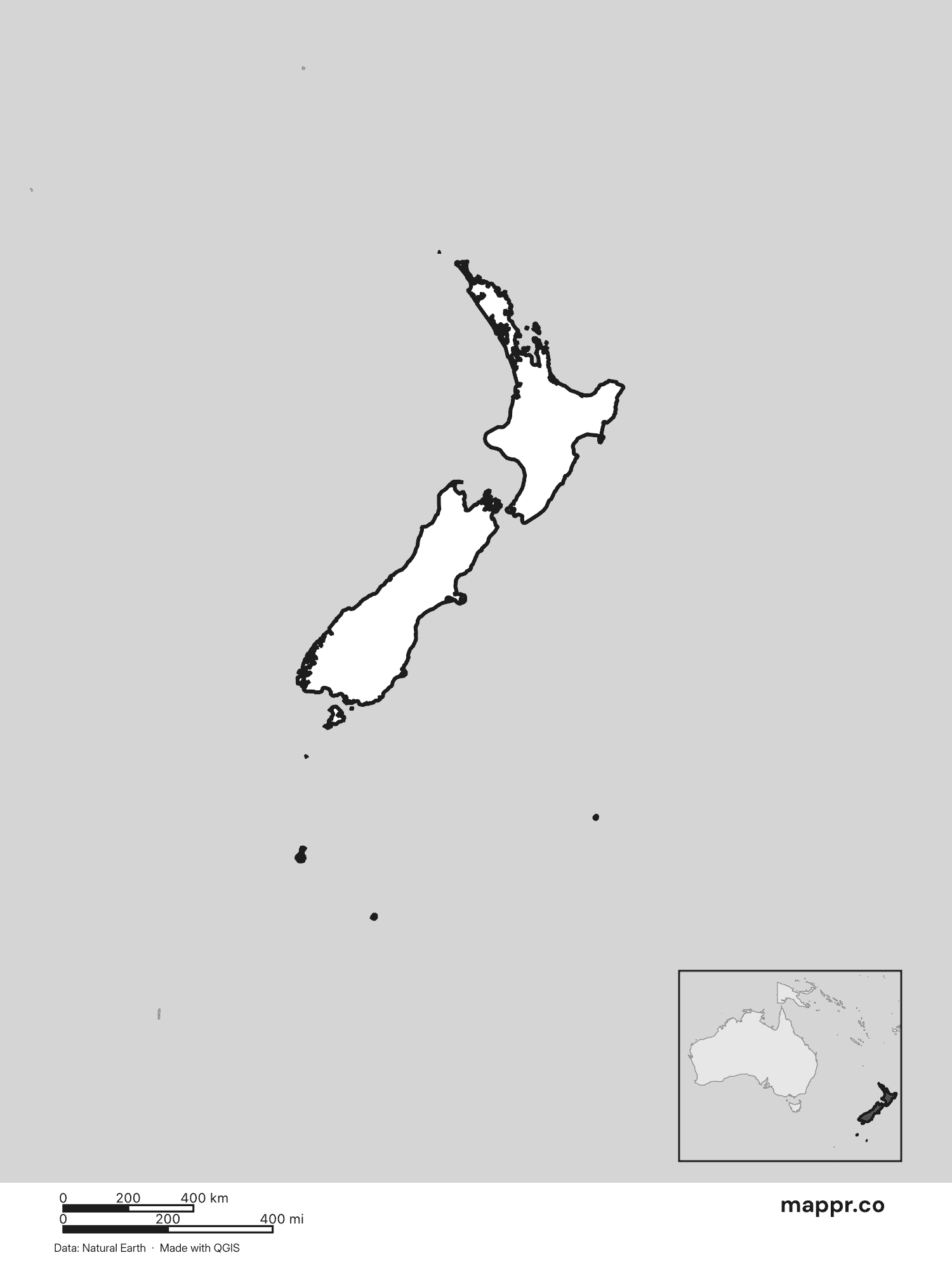 New Zealand Maps — Free Printable Maps of New Zealand | Mappr
